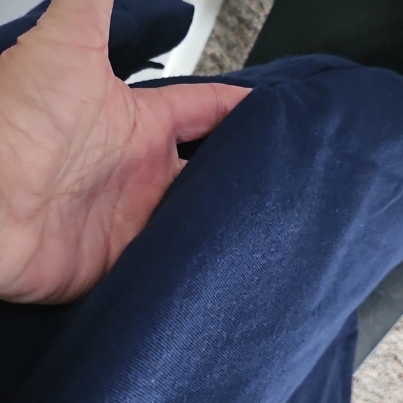 LuLaRoe Abigail Button Down Navy Blue Shacket - Picture 6 of 13